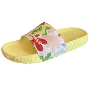 Converse All Star Womens Slip On Yellow Slides Sandals Size 5